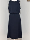 Spanx Navy Overlay Midi Dress – Size Large