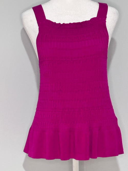 Banana Republic knit tank vibrant fuchsia Size Med