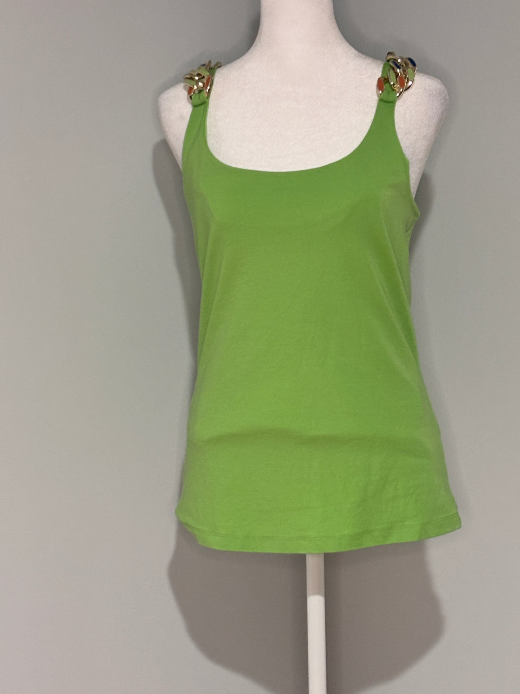 Melanie Lyne Lime Green Tank Size Medium