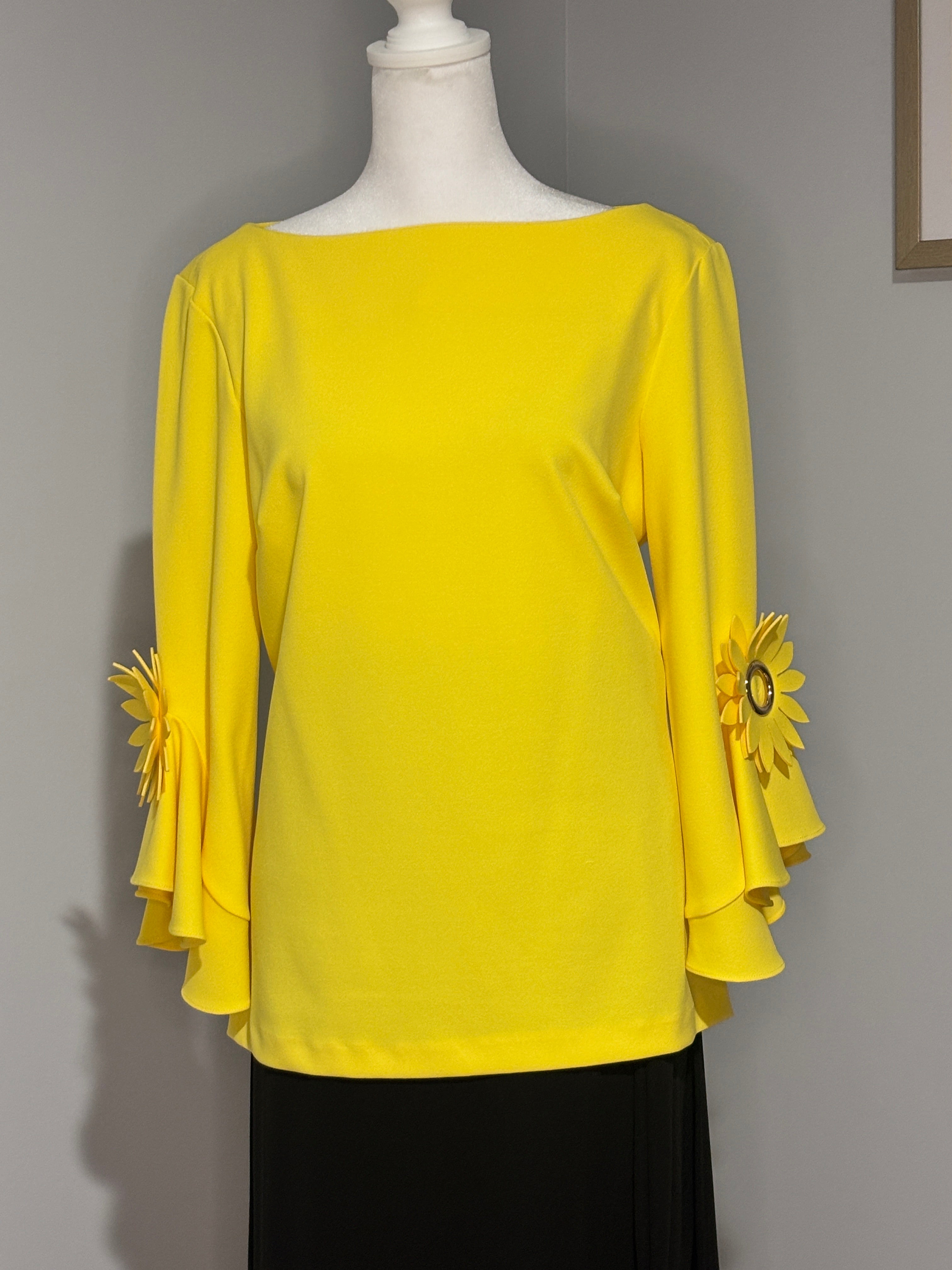 Joseph Ribkoff Sunshine yellow Blouse Size 12