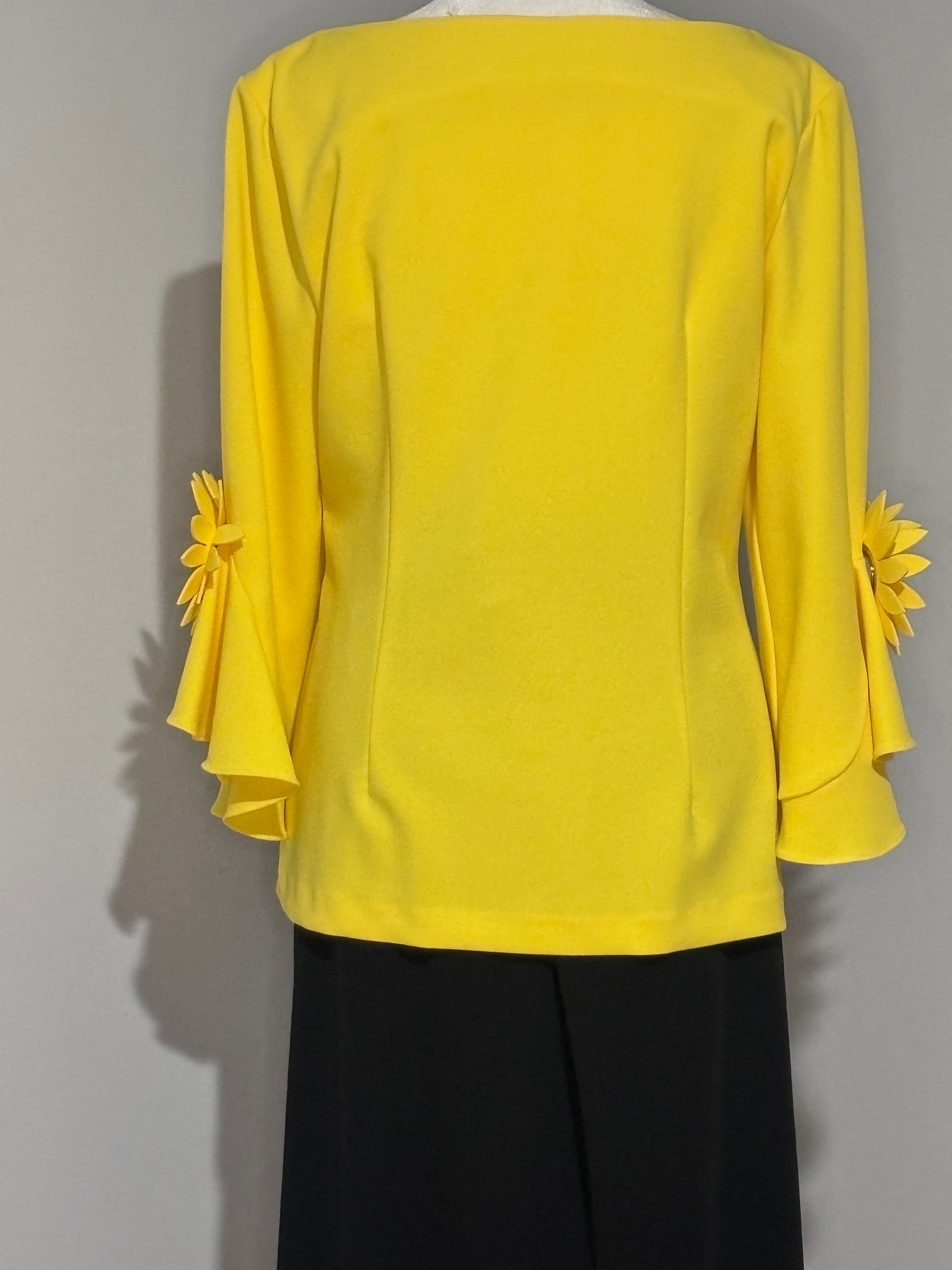 Joseph Ribkoff Sunshine yellow Blouse Size 12