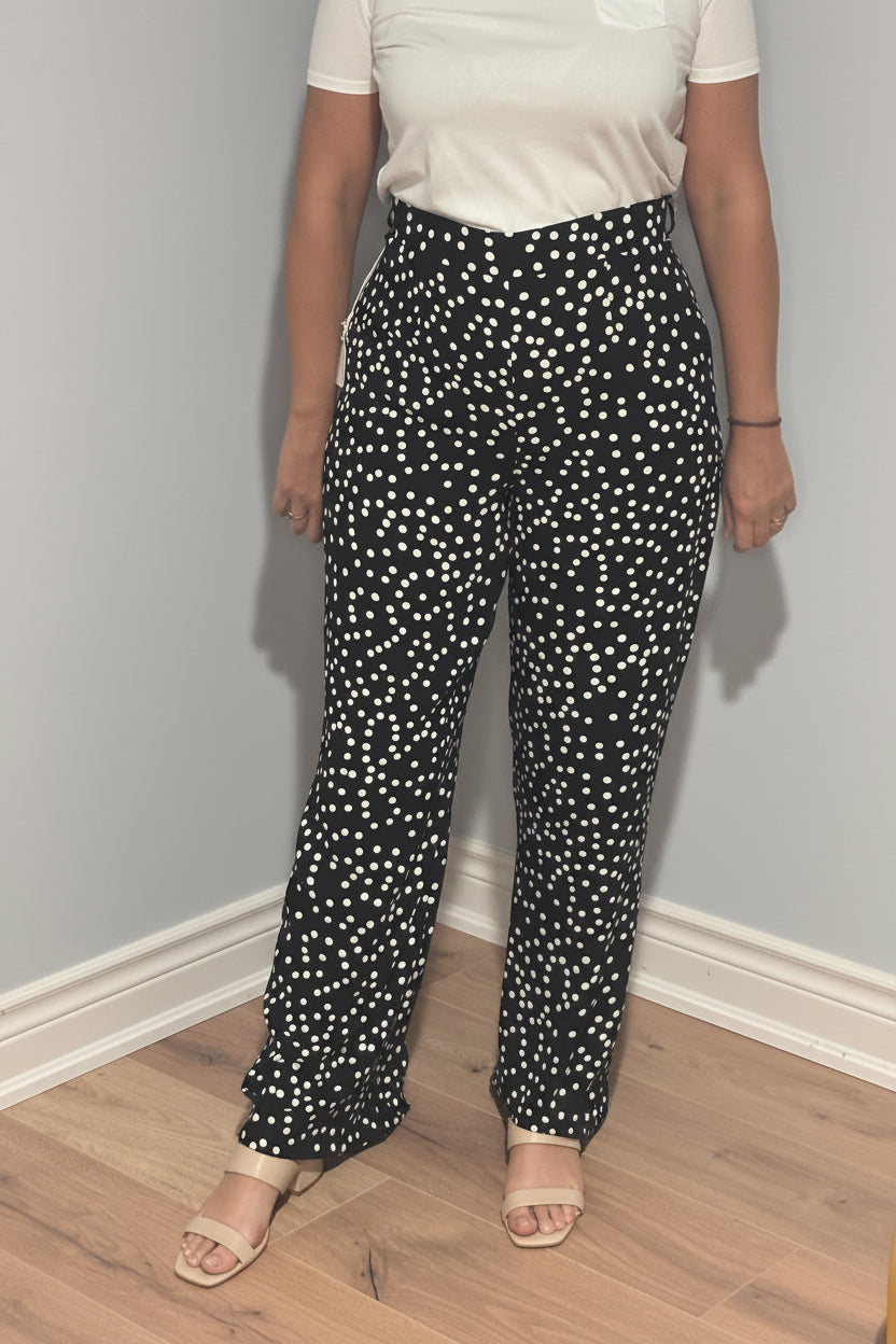 Joseph Ribkoff Polka Dot Pull-On Pants – Size 12