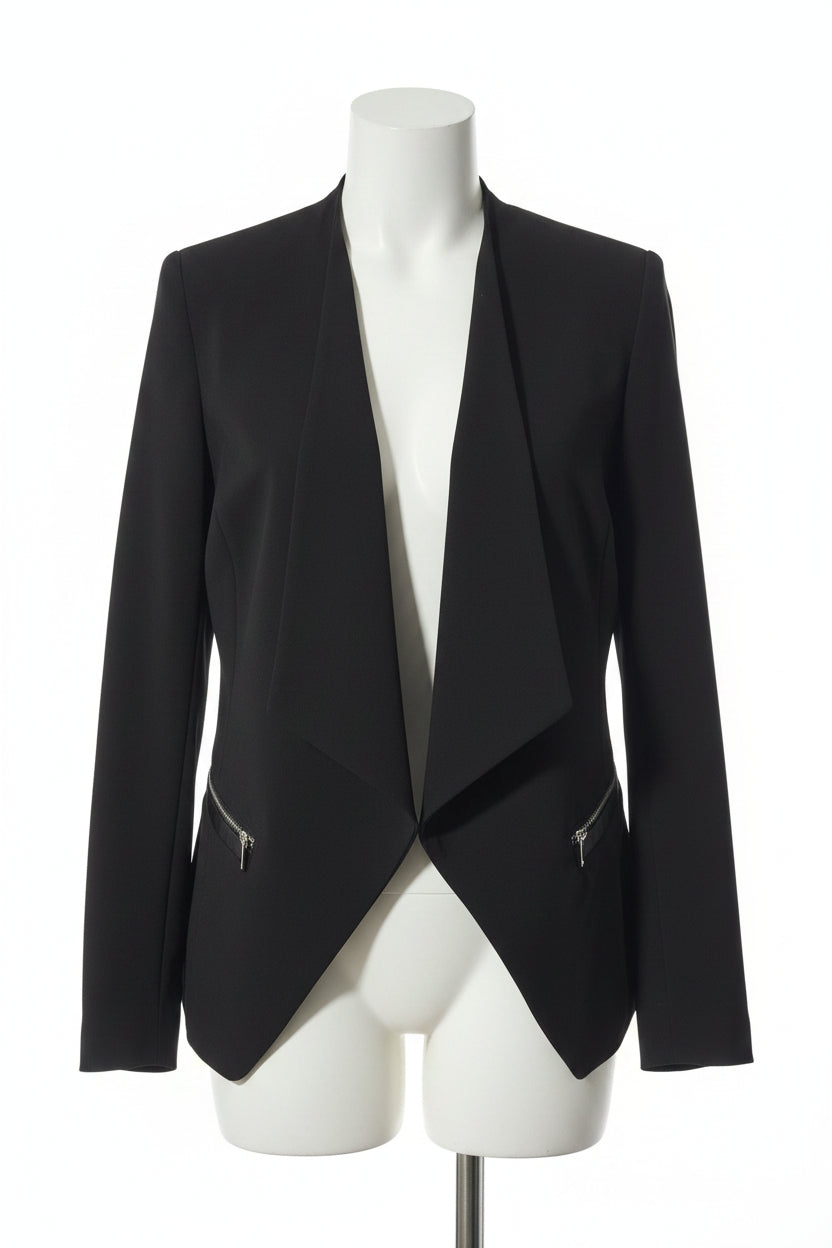 H&M Black Open-Front Blazer | Size 8