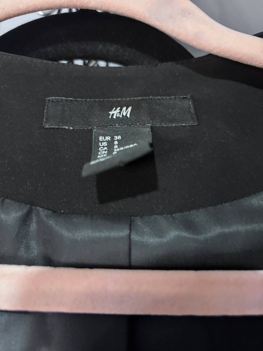 H&M Black Open-Front Blazer | Size 8