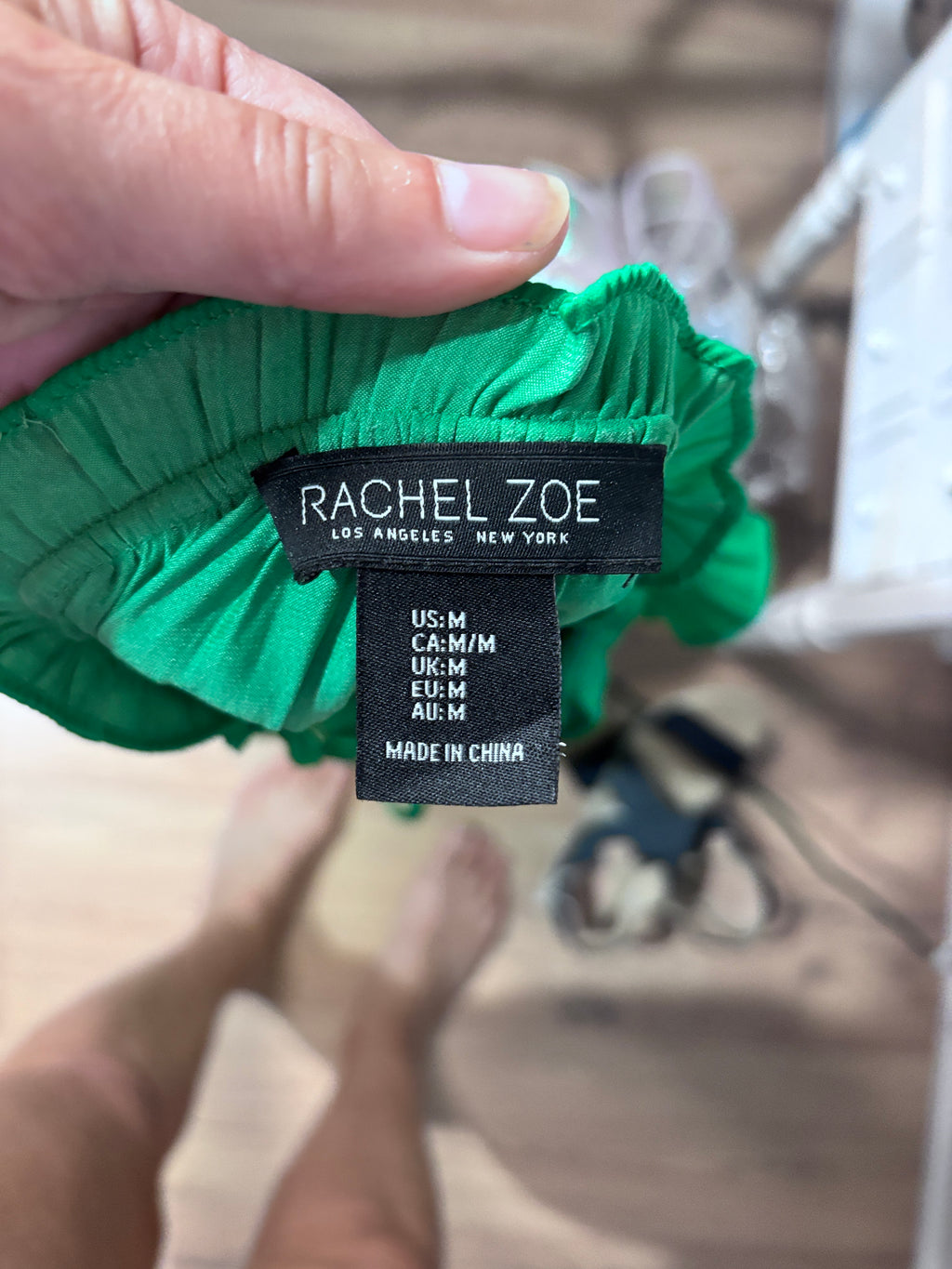 Rachel Zoe Emerald Green Ruffle Shift Dress | Medium