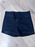 WallFlower Black Denim Shorts
