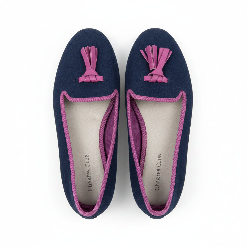 Carter Club Velvet Tassel Loafers – Size 5