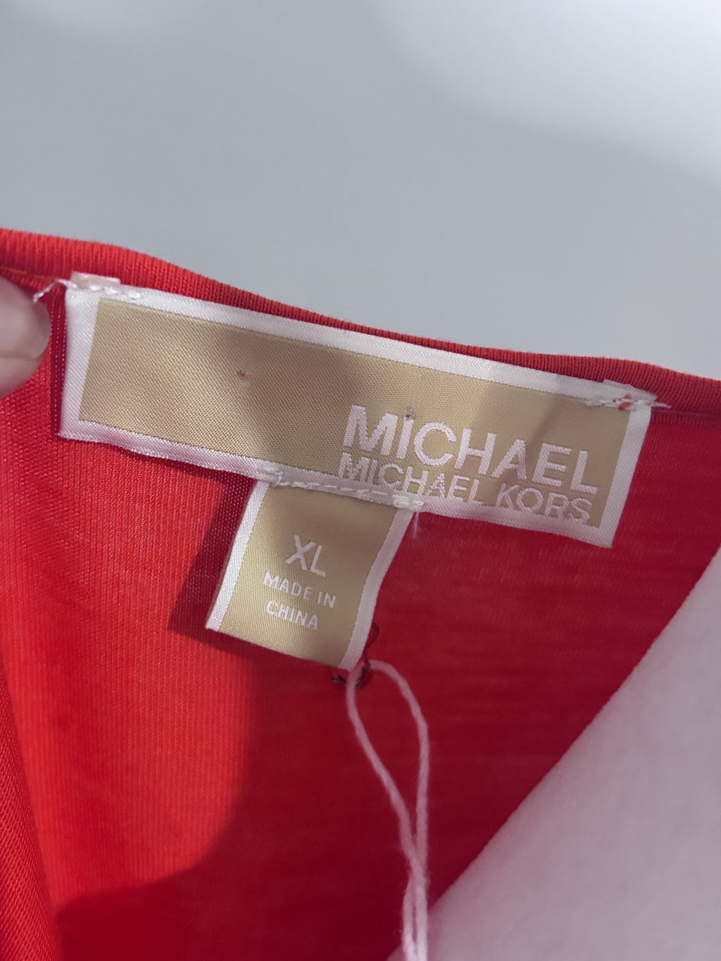 Michael Michael Kors Coral Zip Shoulder Top | XL