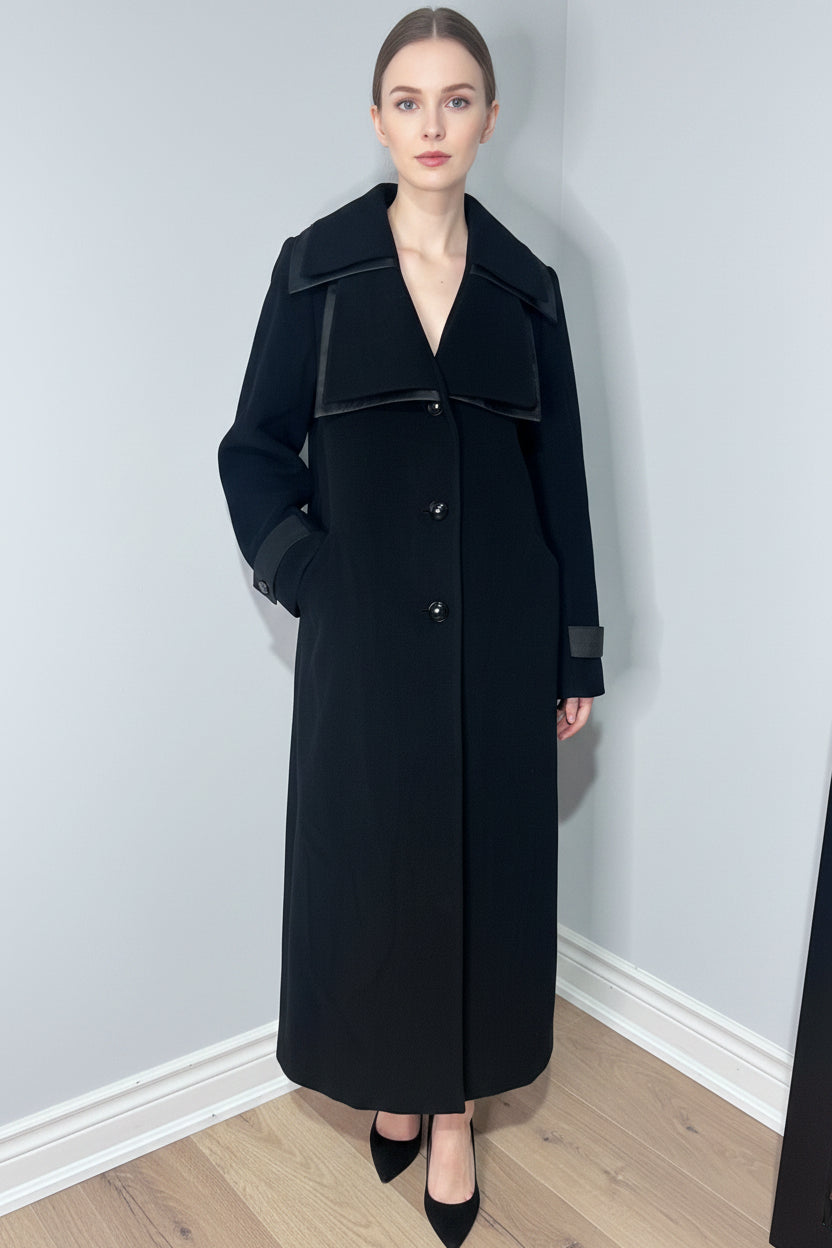Teresa Tarolla Made in Italy Virgin Wool & Cashmere Coat | Size 16
