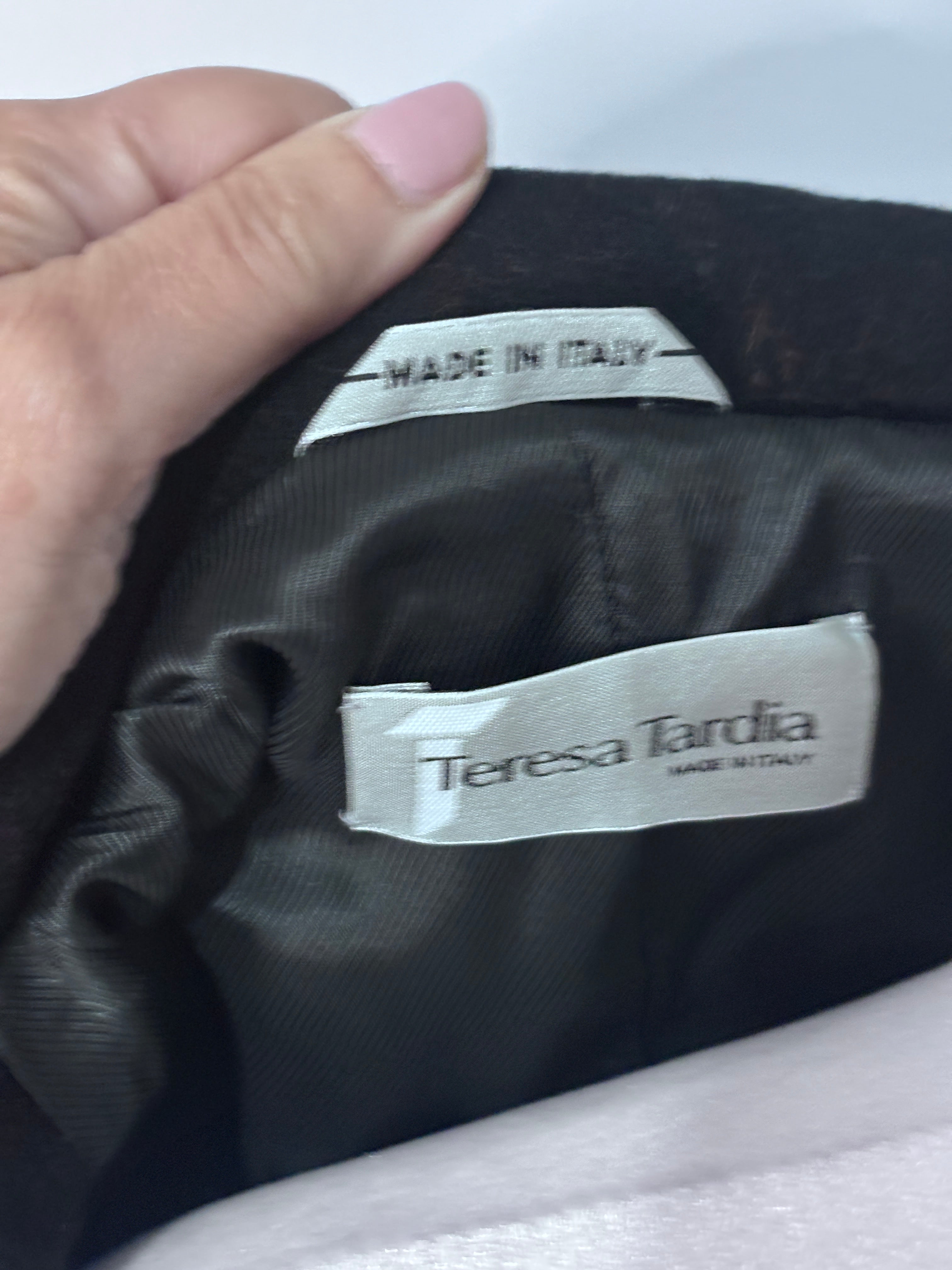 Teresa Tarolla Made in Italy Virgin Wool & Cashmere Coat | Size 16