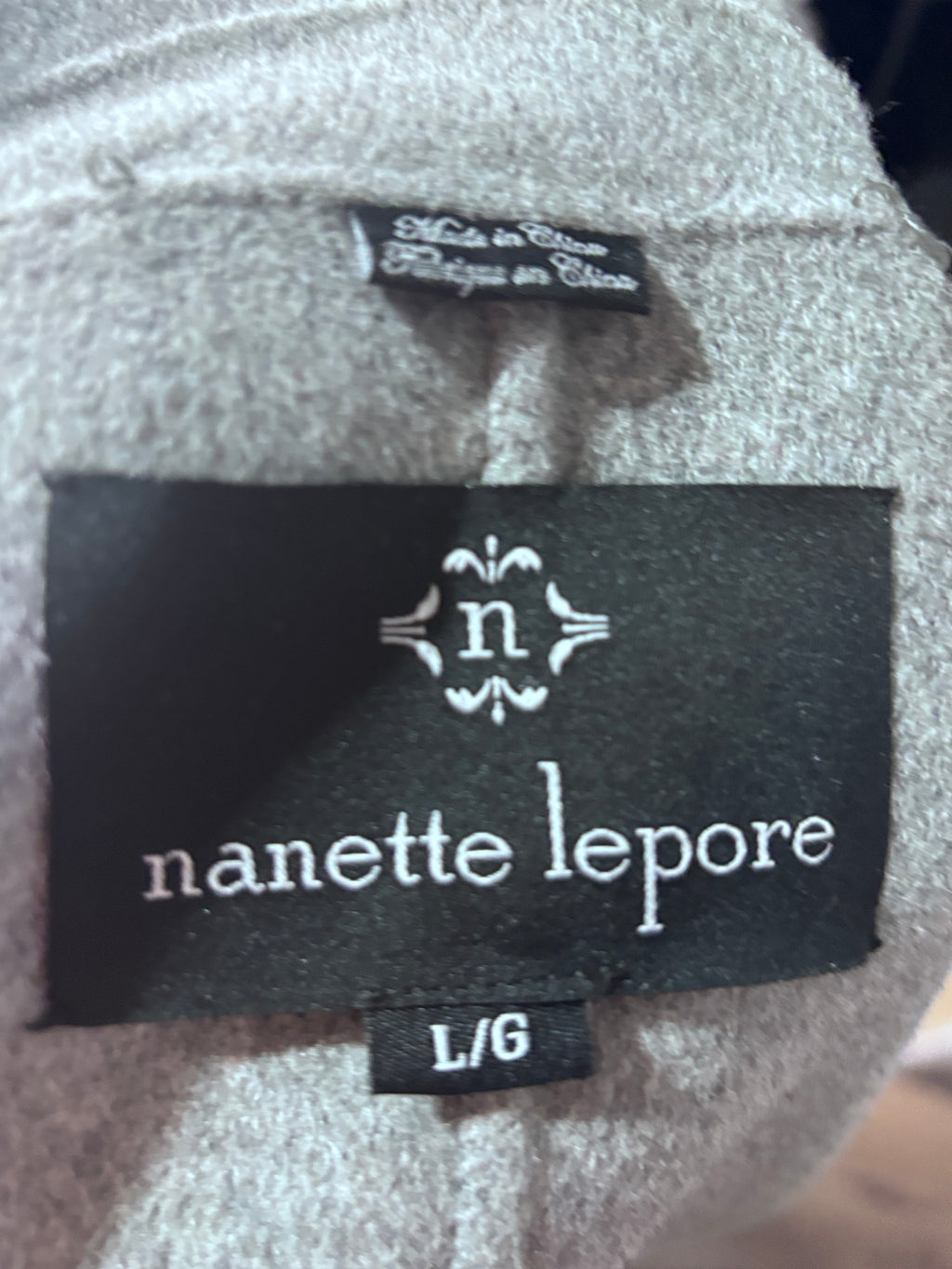 Nanette Lepore Grey Belted Wrap Coat – Size Large