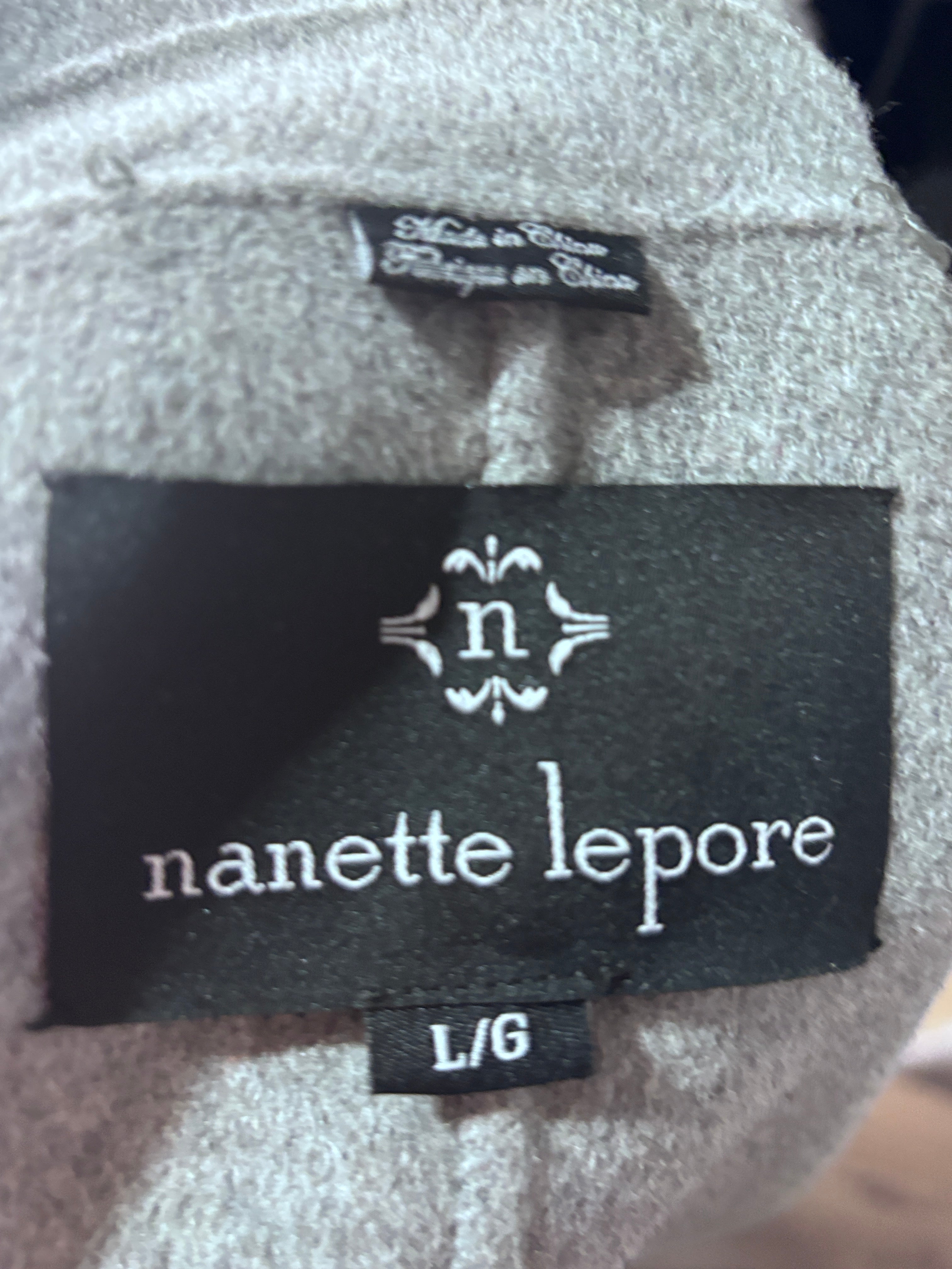 Nanette Lepore Grey Belted Wrap Coat – Size Large