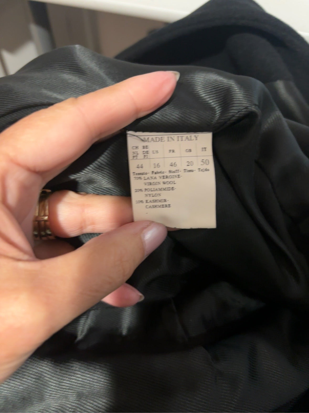 Teresa Tarolla Made in Italy Virgin Wool & Cashmere Coat | Size 16